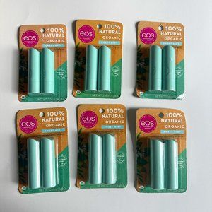 (6 Pack) eos Sweet Mint 2-Pack each moisturizing calm Lip Balm